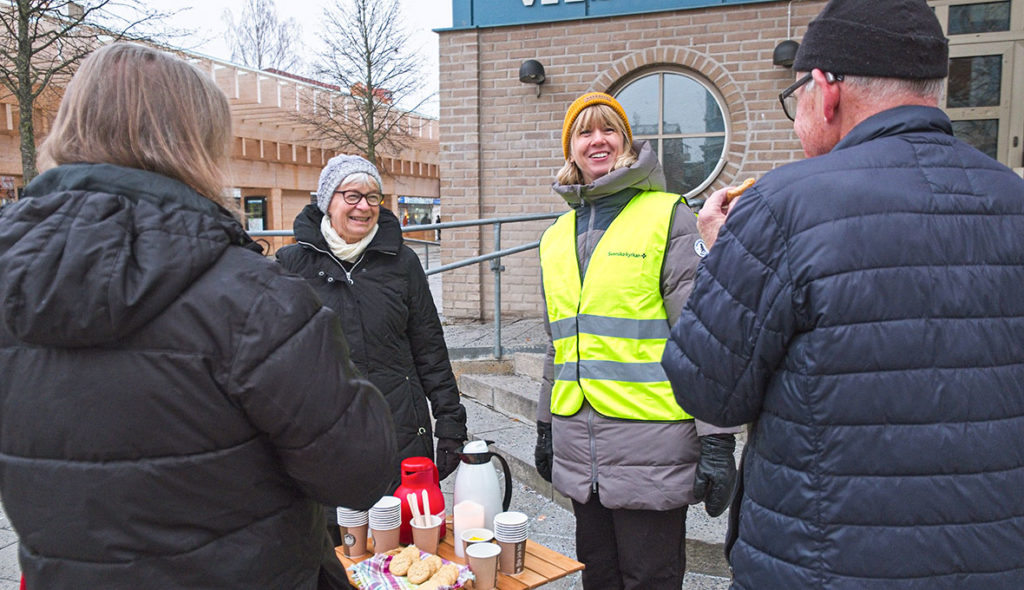 På trappan